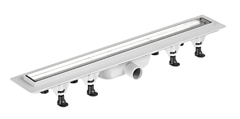 TILE odpływ liniowy z rusztem stalowym, 920x123x68 mm