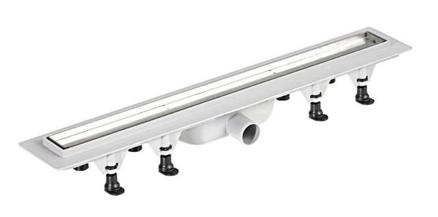 TILE odpływ liniowy z rusztem stalowym, 920x123x68 mm