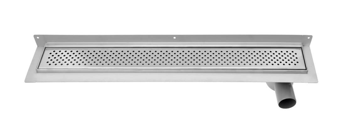 KROKUS odpływ liniowy przyścienny, stal nierdzewna 760x122 mm