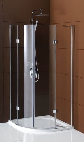 LEGRO półokrągła kabina prysznicowa 900x900mm, drzwi podwójne