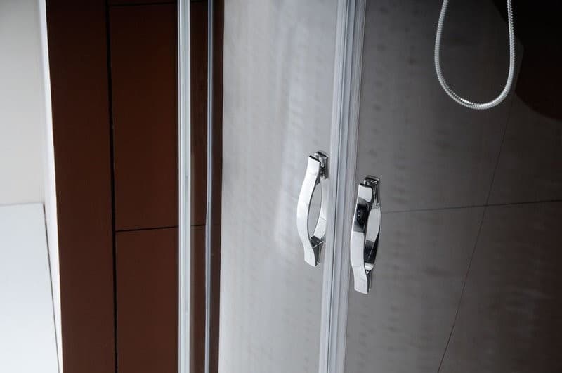 LEGRO półokrągła kabina prysznicowa 900x900mm, drzwi podwójne