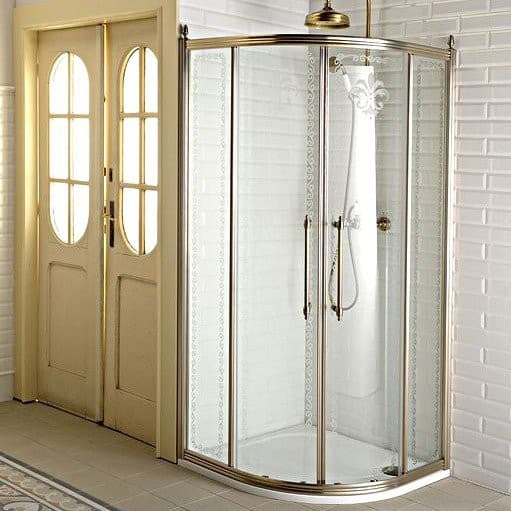 ANTIQUE półokrągła kabina prysznicowa 900x900mm z drzwiami przesuwnymi