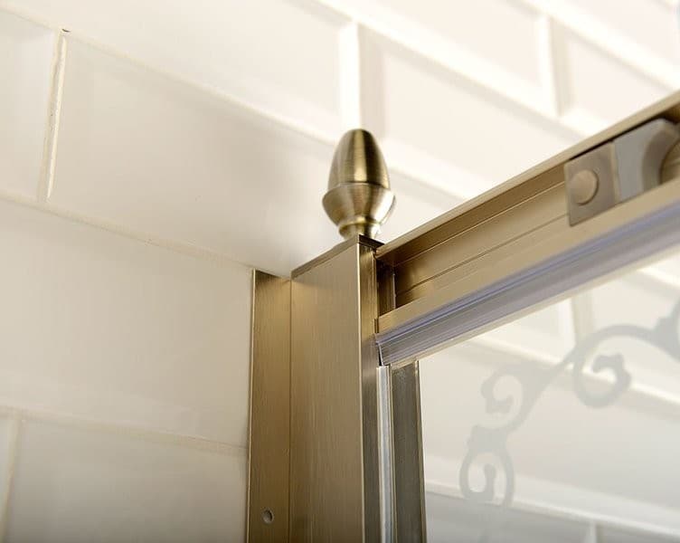 ANTIQUE półokrągła kabina prysznicowa 900x900mm z drzwiami przesuwnymi