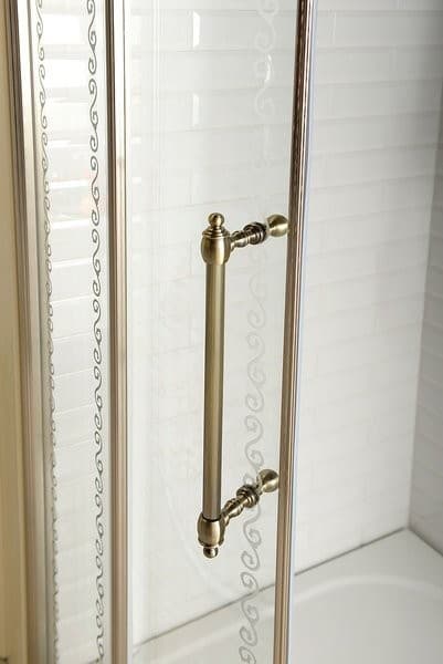 ANTIQUE półokrągła kabina prysznicowa 900x900mm z drzwiami przesuwnymi