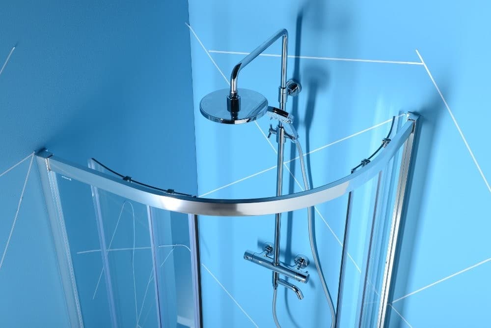 EASY LINE kabina prysznicowa półokrągła 900x800mm