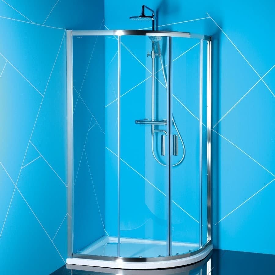EASY LINE półokrągła kabina prysznicowa 1000x800mm, szkło czyste