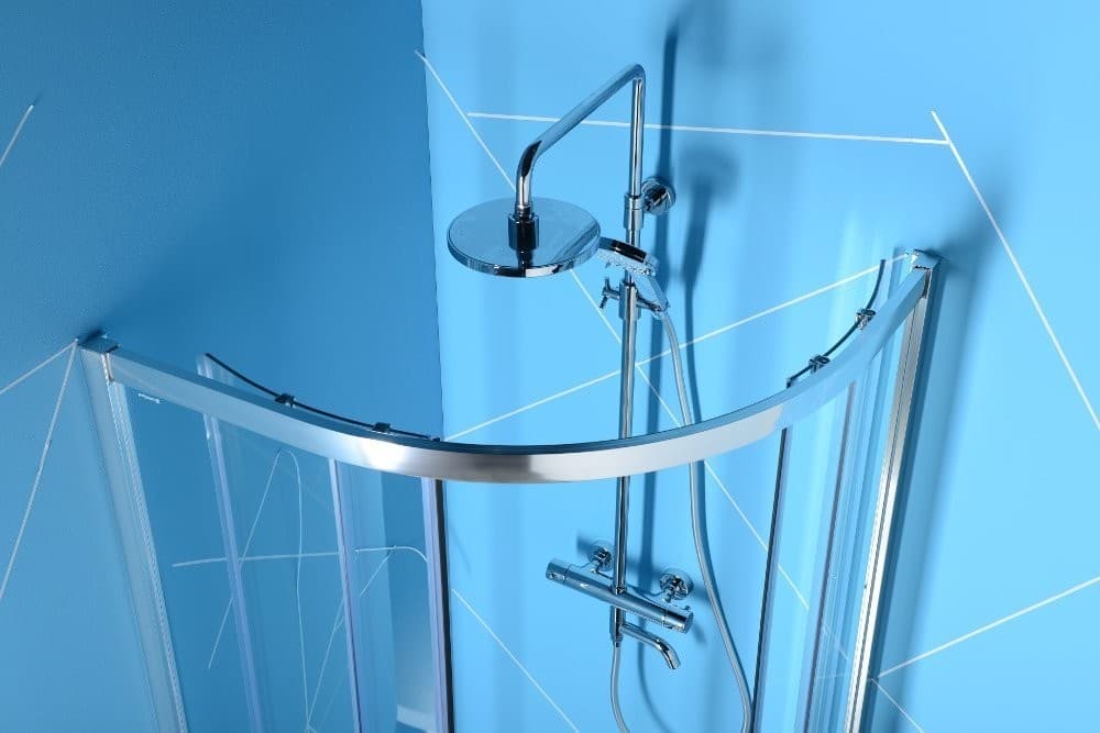 EASY LINE półokrągła kabina prysznicowa 1200x900mm, szkło hartowane