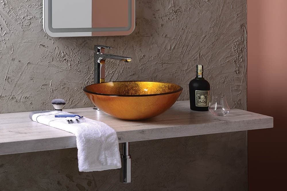 SPY Bateria umywalkowa wysoka z przedłużoną wylewką (chrom)