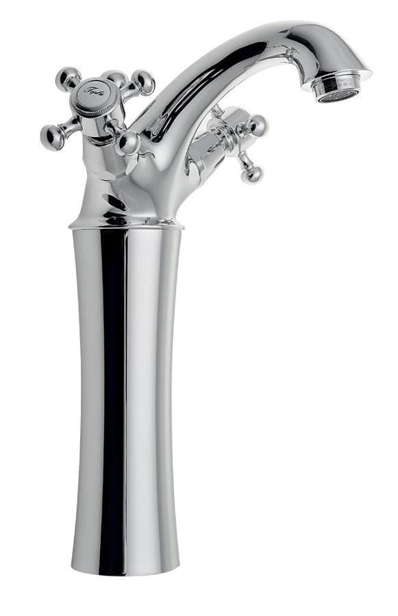 ANTEA wysoka bateria umywalkowa z odpływem, 245mm, chrom