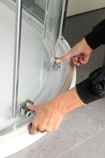 LUCIS LINE półokrągła kabina prysznicowa 900x900 mm