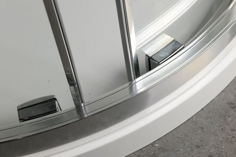 LUCIS LINE półokrągła kabina prysznicowa 100x100 cm