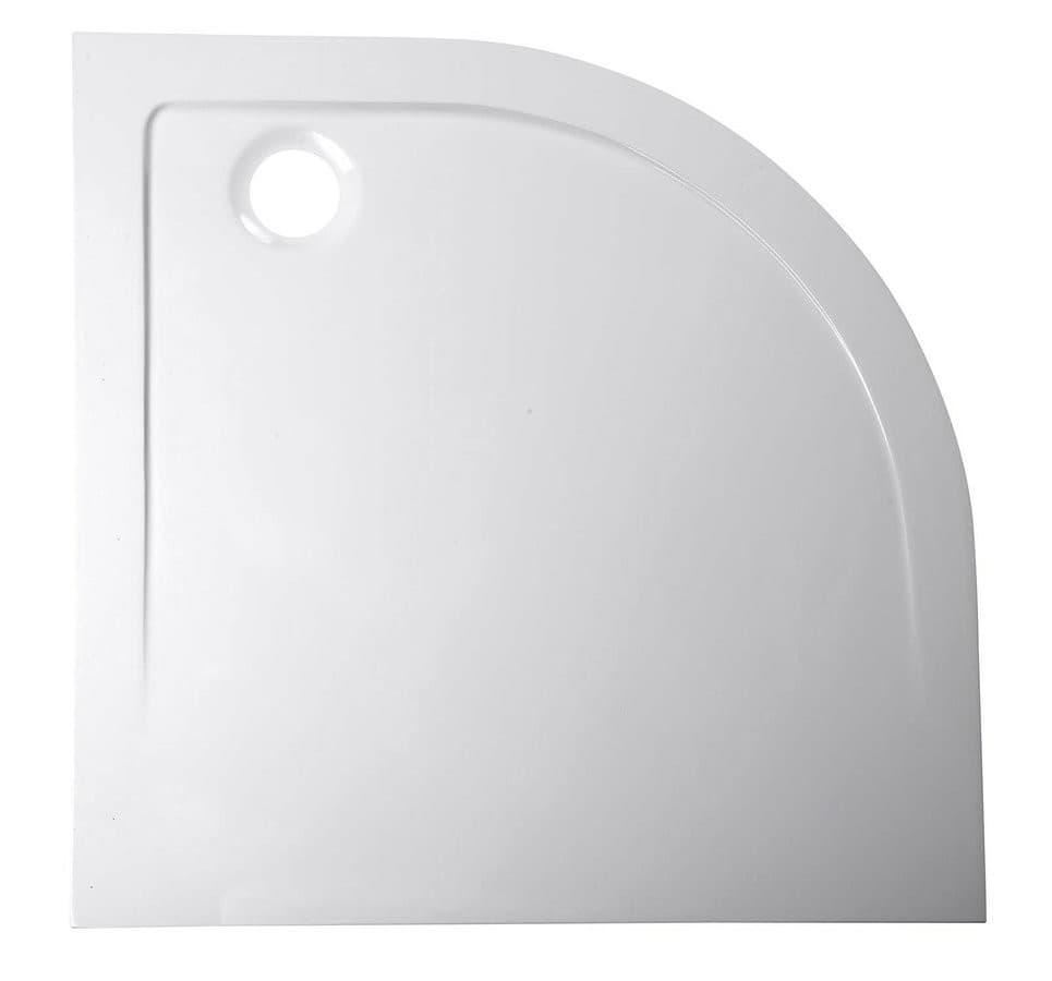 AKCE półokrągła kabina prysznicowa 900x900mm, szkło czyste