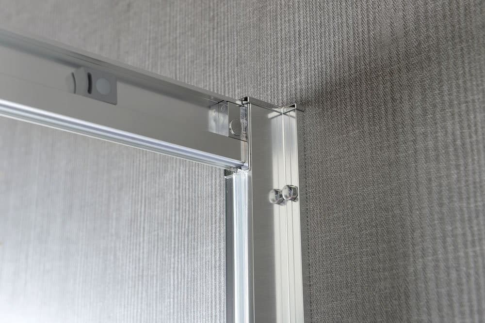 AKCE półokrągła kabina prysznicowa 900x900mm, szkło czyste