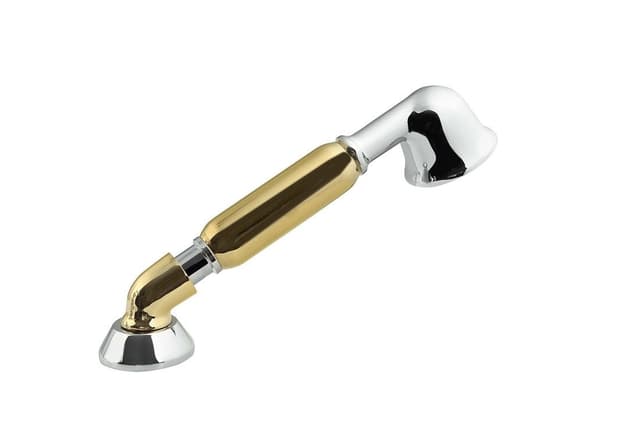 ANTEA pięcioelementowa bateria retro na krawędź wanny, chrom/złoto