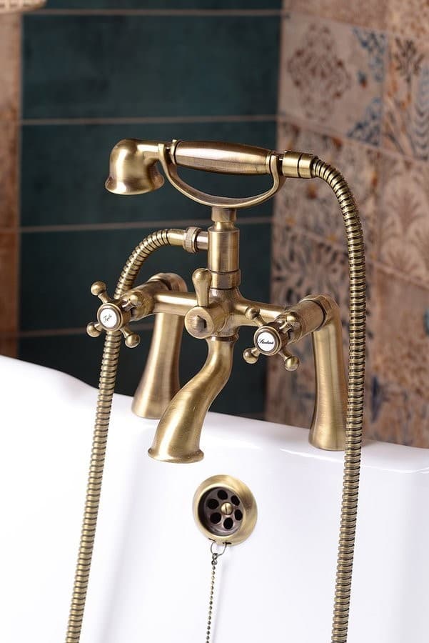 ANTEA podłączenie do baterii wannowej na brzeg wanny (para)