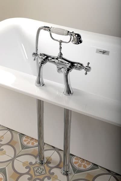 ANTEA podłączenie do baterii wannowej na brzeg wanny (para)