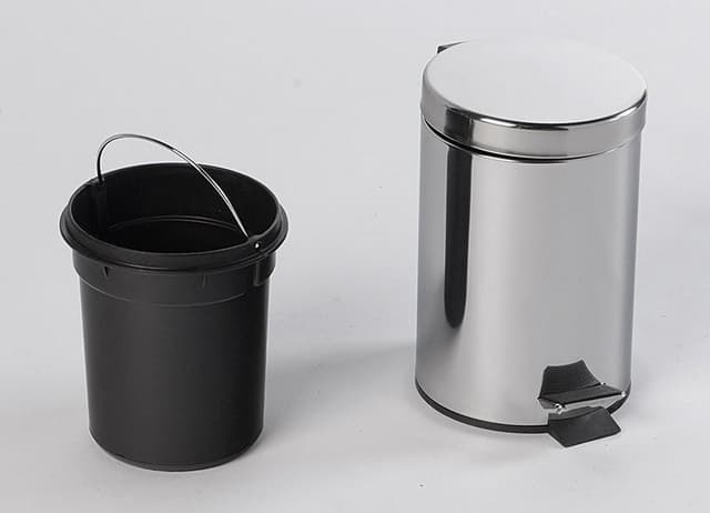 SIMPLE LINE kosz na śmieci okrągły 3l ze stali nierdzewnej