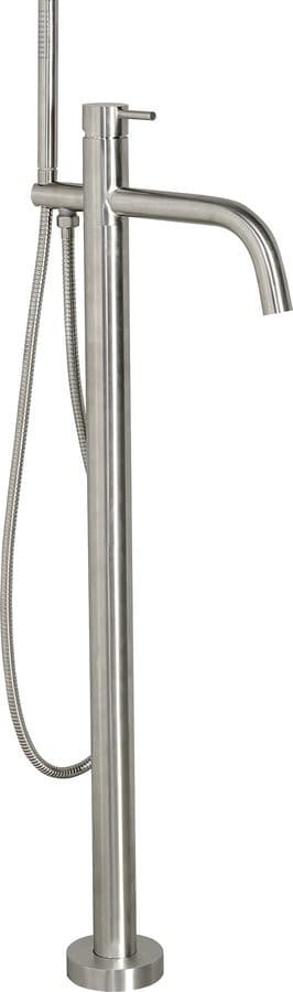 MINIMAL bateria wannowa wolnostojąca z płaską wylewką AISI304