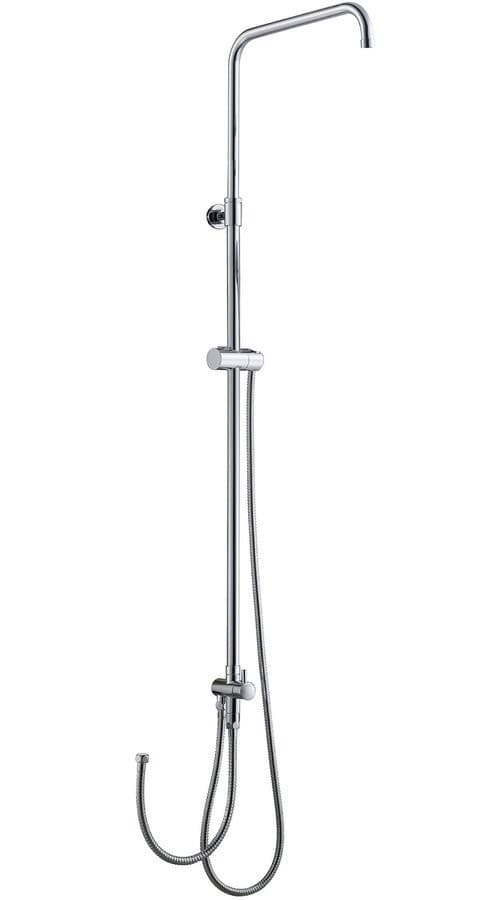 Zestaw prysznicowy do baterii chromowany bez deszczowni