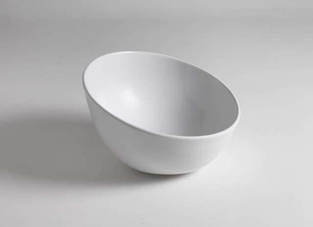 DOME OBLIQUO umywalka ceramiczna nablatowa 44,5x26,5 cm