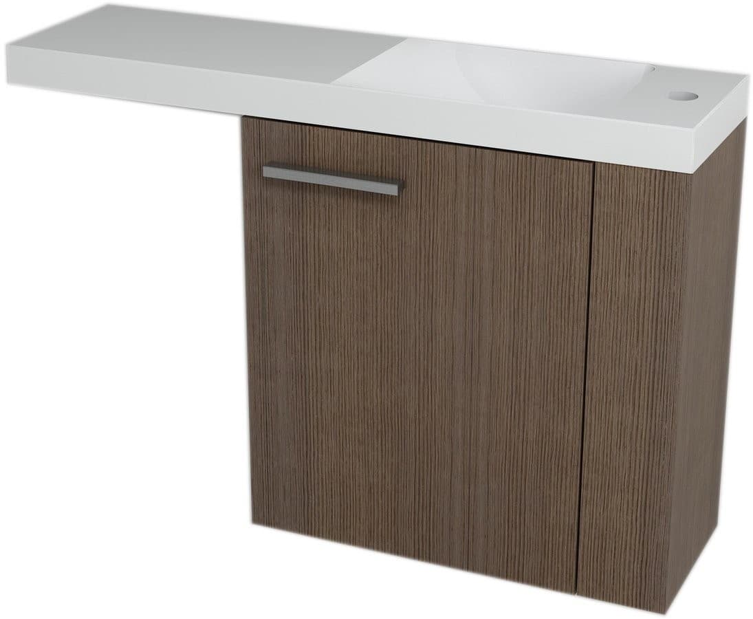 LATUS VI szafka umywalkowa 50x50x22 cm prawa sosna rustikalna