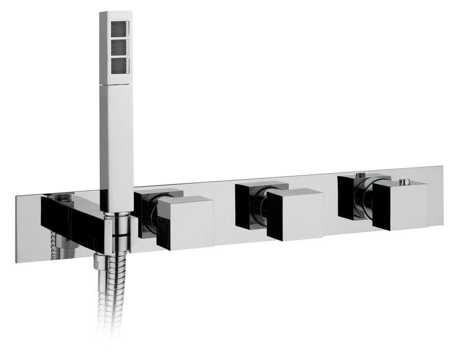 Termostatyczna bateria prysznicowa Mastermax, kwadratowa, chrom
