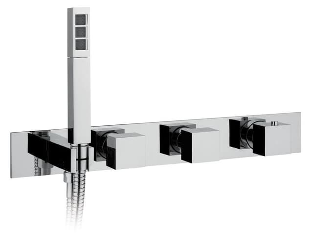 Termostatyczna bateria prysznicowa Mastermax, kwadratowa, chrom