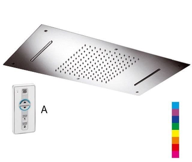 CHROMOTERAPIE deszczownia 73x38cm z kolorem LED, nierdzewna