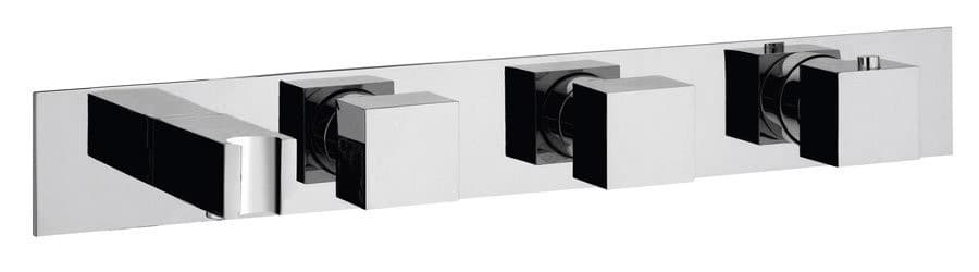 Termostatyczna bateria prysznicowa Mastermax, kwadratowa, chrom