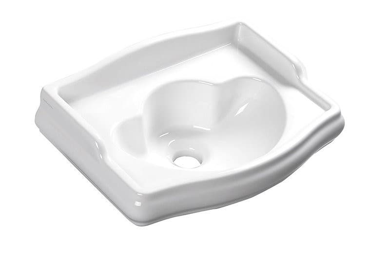 RETRO umywalka ceramiczna 41x30 cm bez otworu na baterię