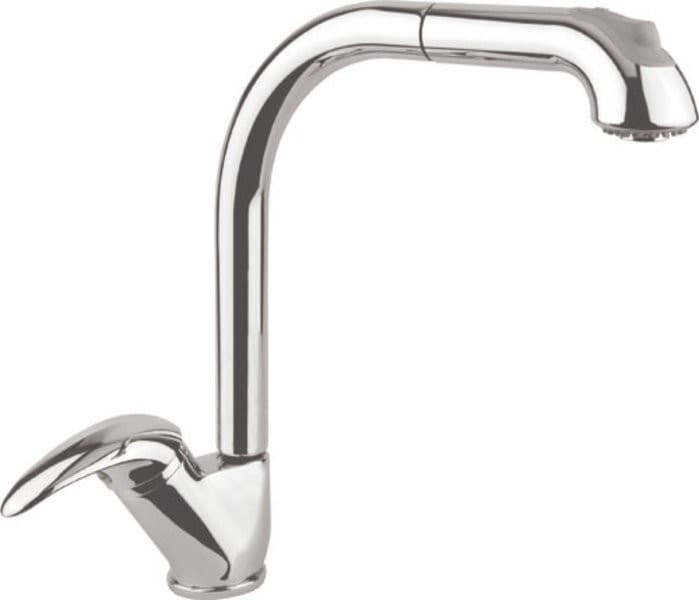 AXUS bateria kuchenna z wysuwaną wylewką, chrom (345mm)