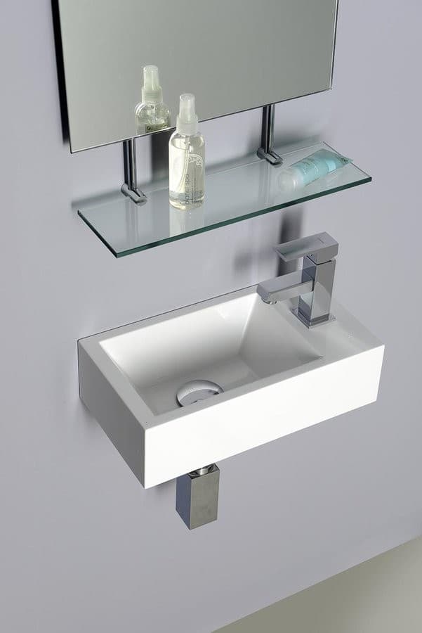 AMAROK umywalka kompozytowa 40x11x22cm z otworem na baterię