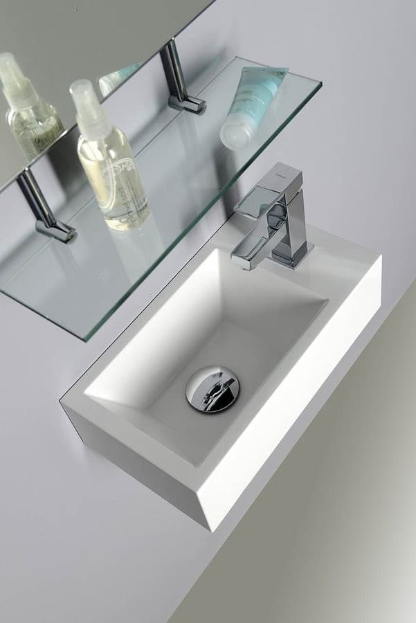 AMAROK umywalka kompozytowa 40x11x22cm z otworem na baterię