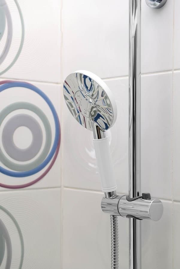 LIAM zestaw prysznicowy z baterią termostatyczną i półką