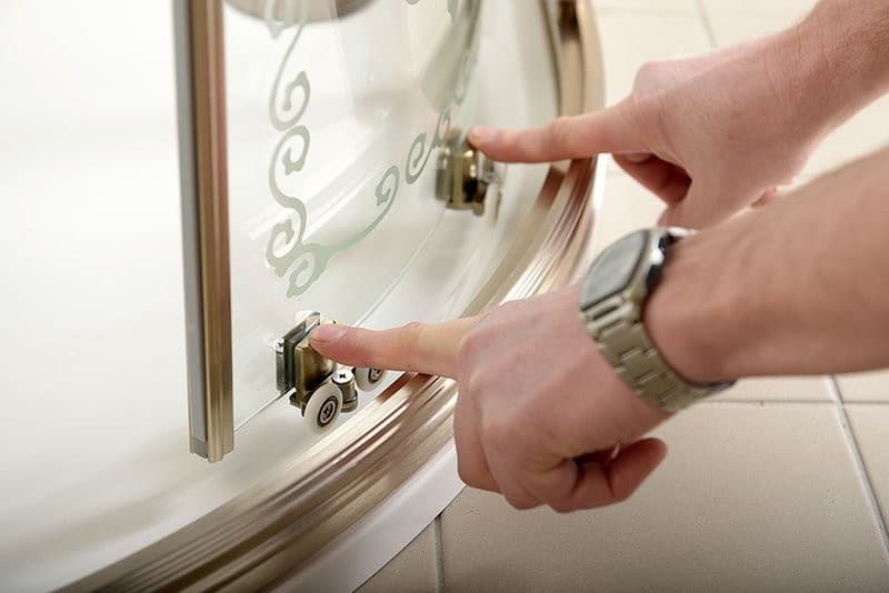 ANTIQUE półokrągła kabina prysznicowa 1000x1000mm z drzwiami przesuwnymi