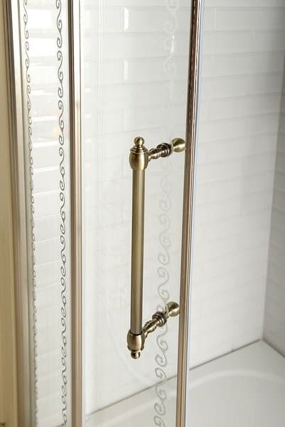 ANTIQUE półokrągła kabina prysznicowa 1000x1000mm z drzwiami przesuwnymi