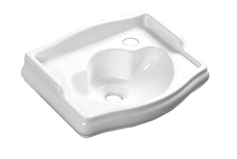 RETRO umywalka ceramiczna 41x30cm z otworem na baterię