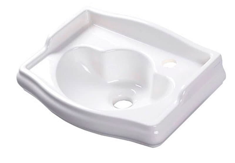 RETRO umywalka ceramiczna 41x30cm z otworem na baterię