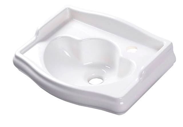 RETRO umywalka ceramiczna 41x30cm z otworem na baterię