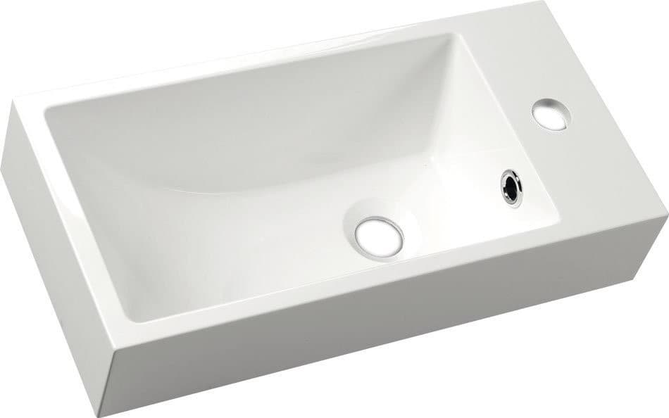 ARIANA umywalka kompozytowa 50x10x25 cm, prawa bateria