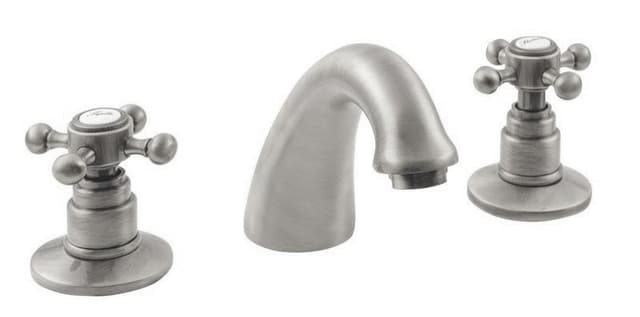 ANTEA bateria umywalkowa trzyelementowa nikiel szczotkowany