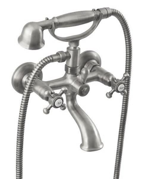 ANTEA bateria wannowa naścienna nikiel szczotkowany