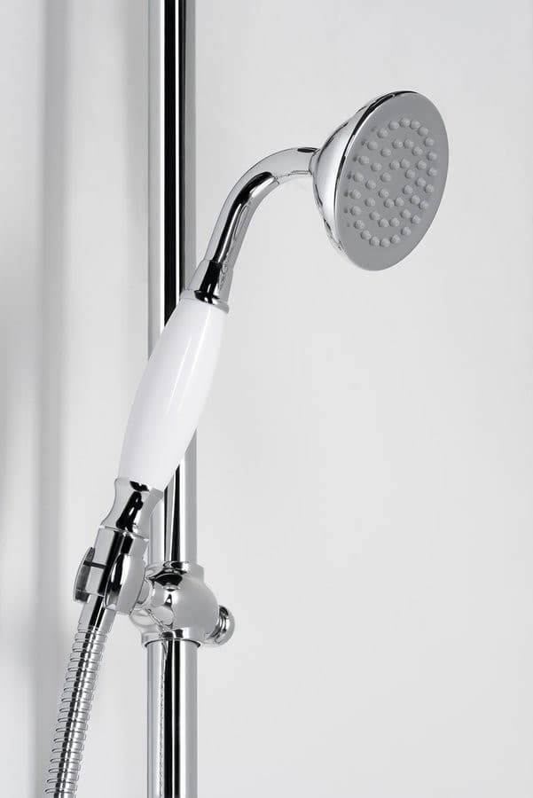 KIRKÉ słup przysznicowy z baterią termostatyczną, chromowany