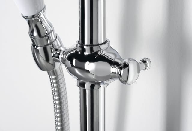 KIRKÉ słup przysznicowy z baterią termostatyczną, chromowany