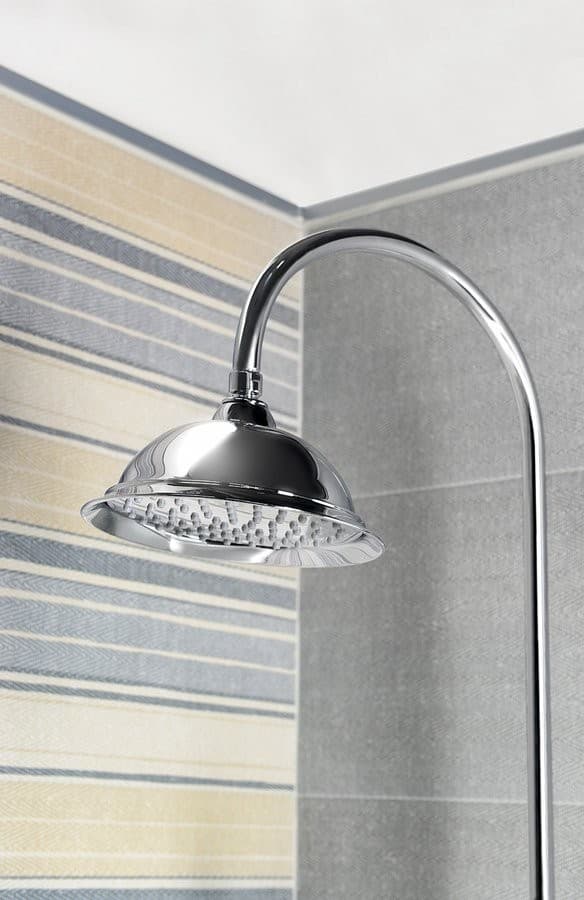 KIRKÉ słup przysznicowy z baterią termostatyczną, chromowany