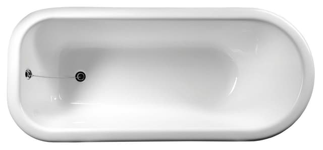 FOXTROT wanna wolnostojąca 170x75cm, chromowane nogi