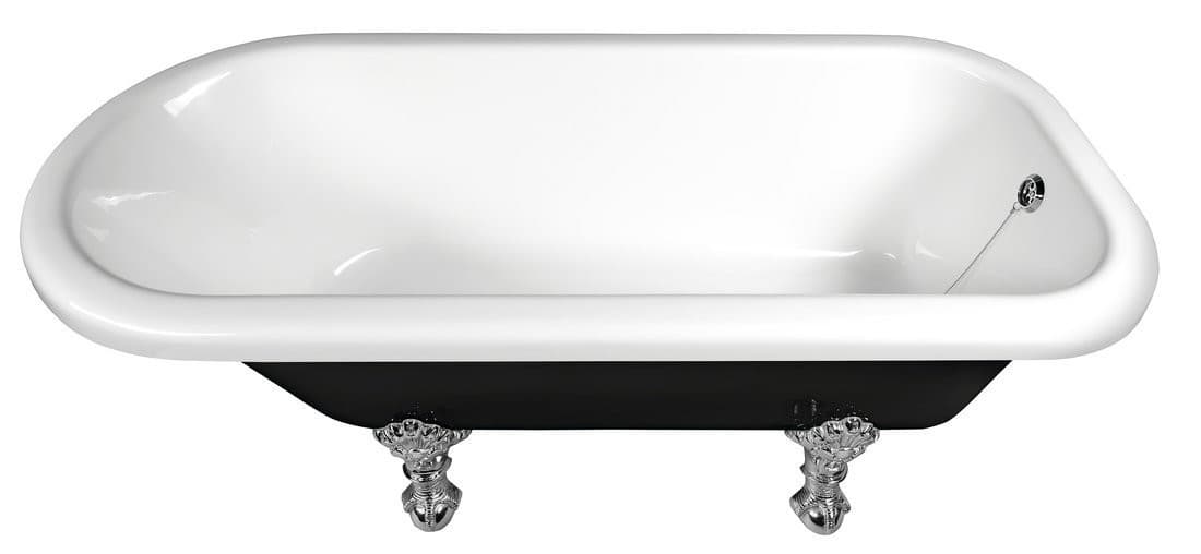 FOXTROT wanna wolnostojąca 170x75cm, chromowane nogi