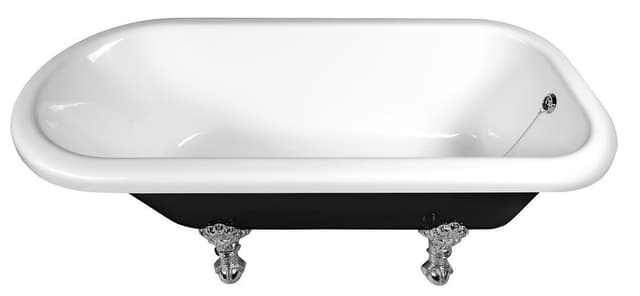 FOXTROT wanna wolnostojąca 170x75cm, chromowane nogi