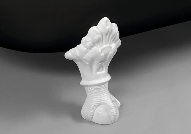 FOXTROT wanna wolnostojąca 170x75 cm, retro czarno-biała