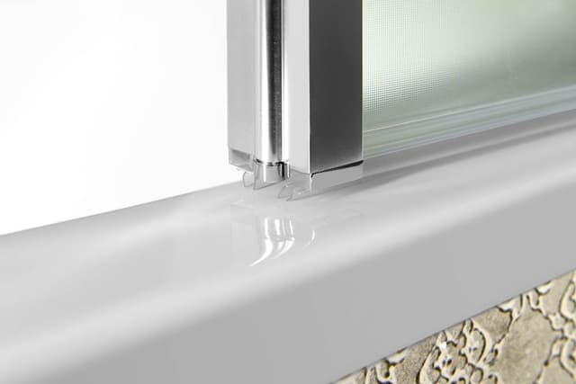 VANDA Parawan wannowy składany 100x140 cm, szkło brick